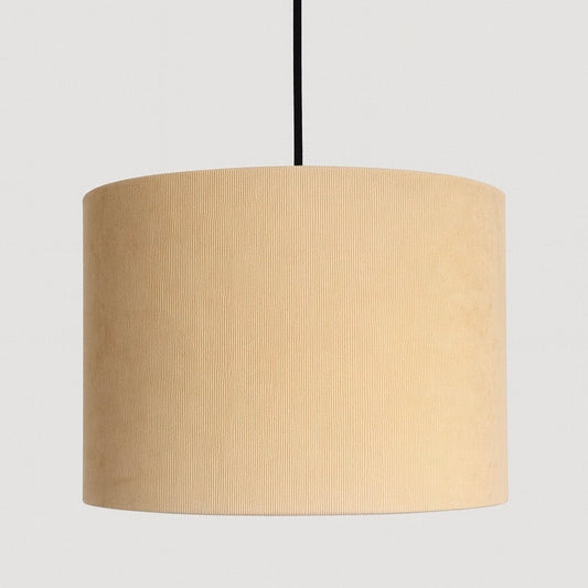 Beige lampshade on a plain background