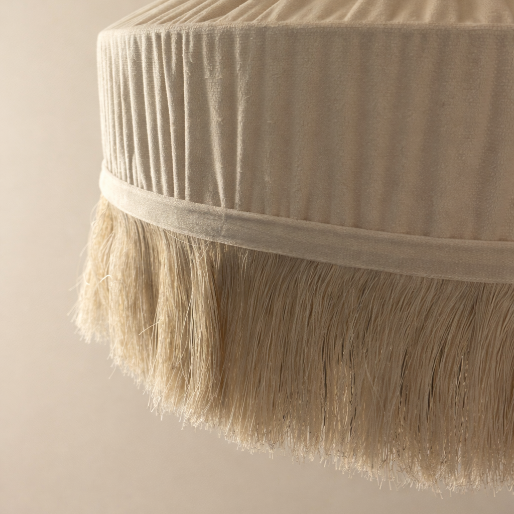 Close-up of a beige brush with bristles on a beige background