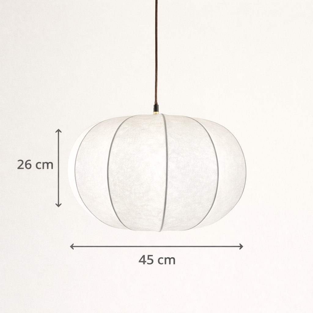 CGC Natalia Cloud Dancer White Oval Distressed Silk Lampshade