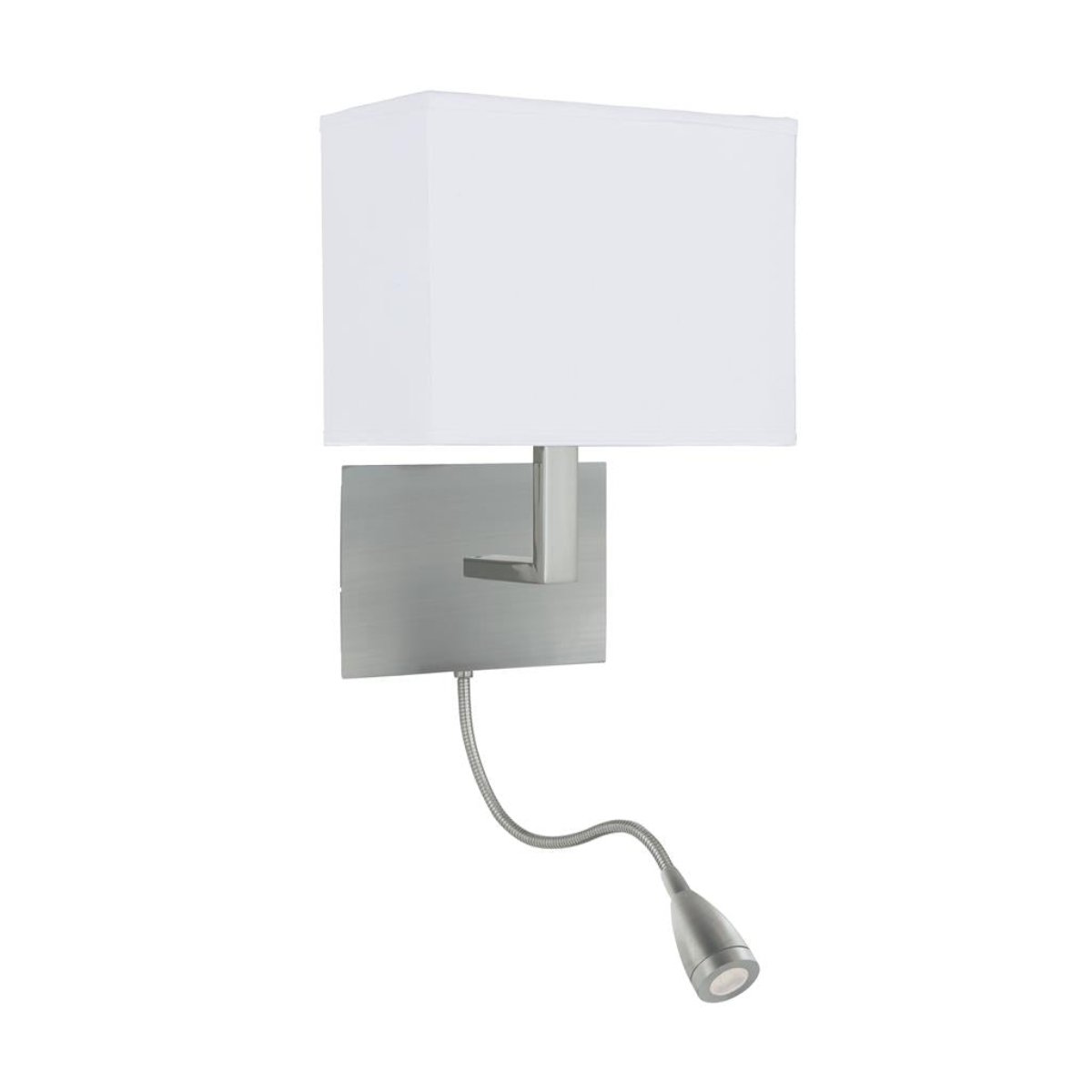 CGC HOTEL Satin Silver Adjustable LED Wall Light