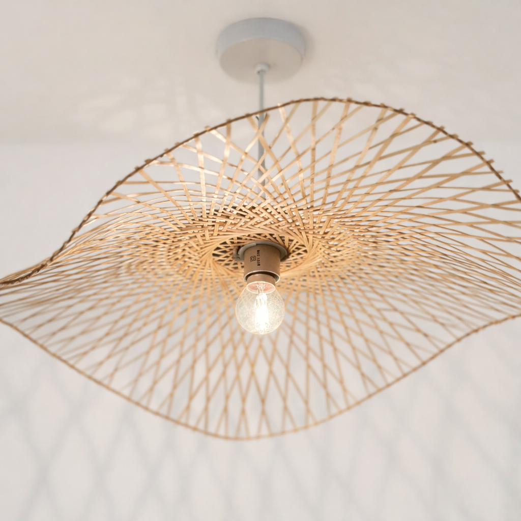 CGC TULUL Large 56 cm Hand Made Bamboo Easy Fit Lampshade