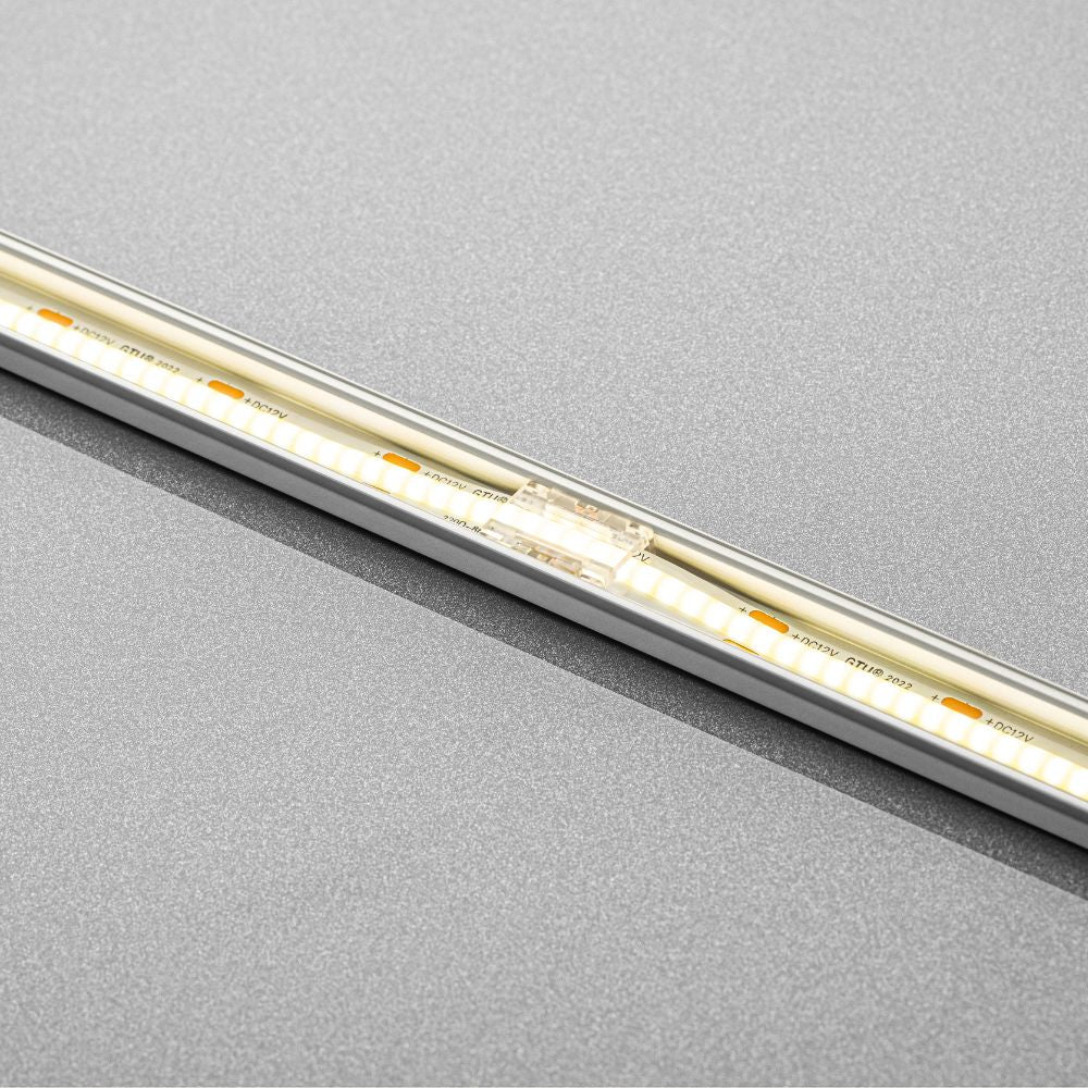Transparent connector for COB LED Strip