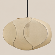 CGC Jolie Large 48cm Soft Ivory Stretch Smooth Fabric Oval Lampshade