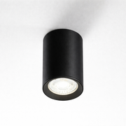 CGC TIPO Black Round Surface Mount GU10 Ceiling Spotlight Downlight