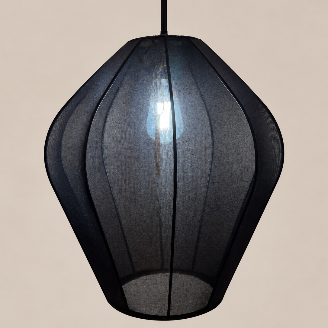 CGC Manon 40cm Black Fine Stretch Fabric Siloulette Lampshade