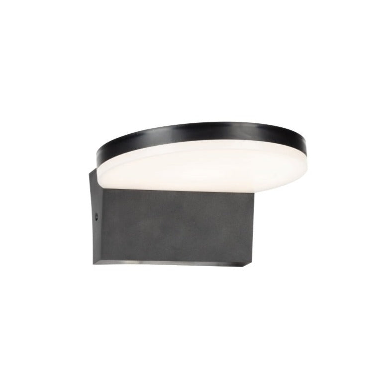 Our Aubrey black plastic ABS plastic outdoor wall mounted round outdoor light with built in LED's would look perfect in a modern or more traditional home design. Outside wall lights can provide atmospheric light in your garden, at the front door or on the terrace as well as a great security solution. It is designed for durability and longevity with its robust material producing a fully weatherproof and water resistant light fitting.