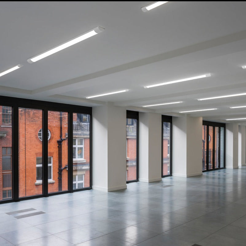 Choose the right product for your needs from our world class range of LED lighting battens. All of our batten lights focus on reliability and energy efficiency. Our LED battens are perfect for lighting garages, warehouses, and other large areas. The airtight fitting allows no dust to enter giving it extra longevity and avoids any dark patches. Modern slim profile with opal diffuser and natural white light output.