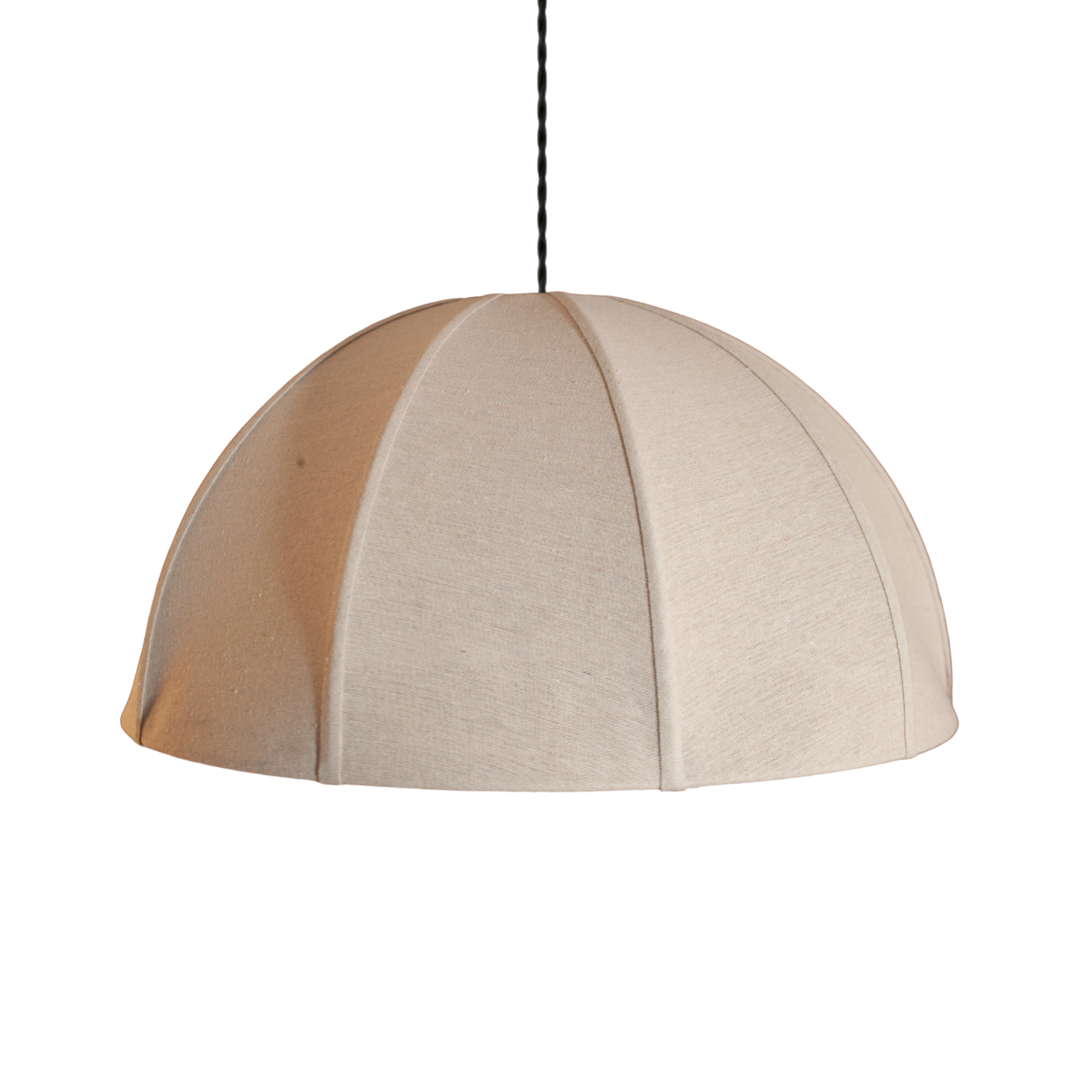 CGC Alessia Oatmeal Linen 50cm Dome Lampshade Hand Made Easy Fit