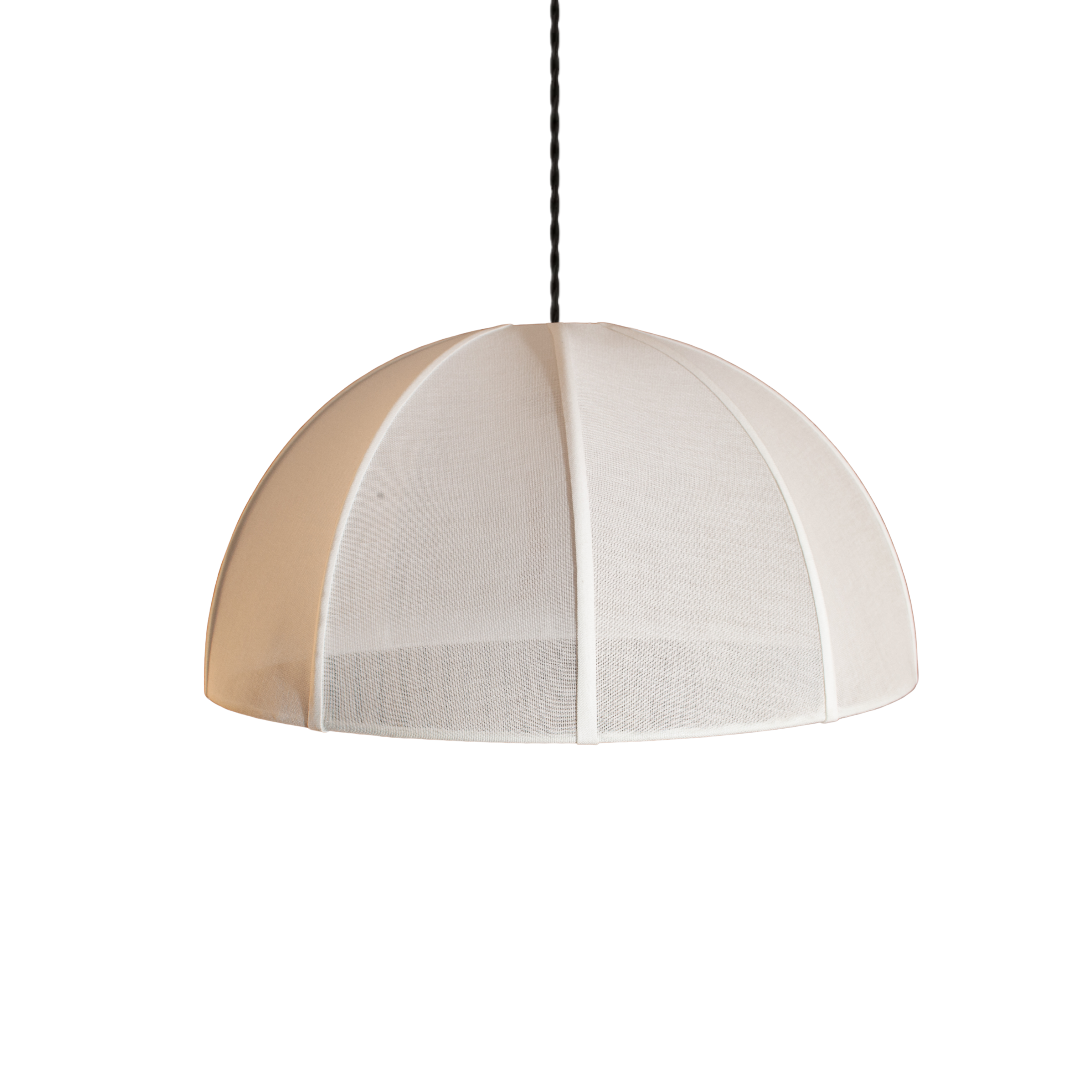 CGC Alessia White Fine Cotton 50cm Dome Lampshade Hand Made Easy Fit