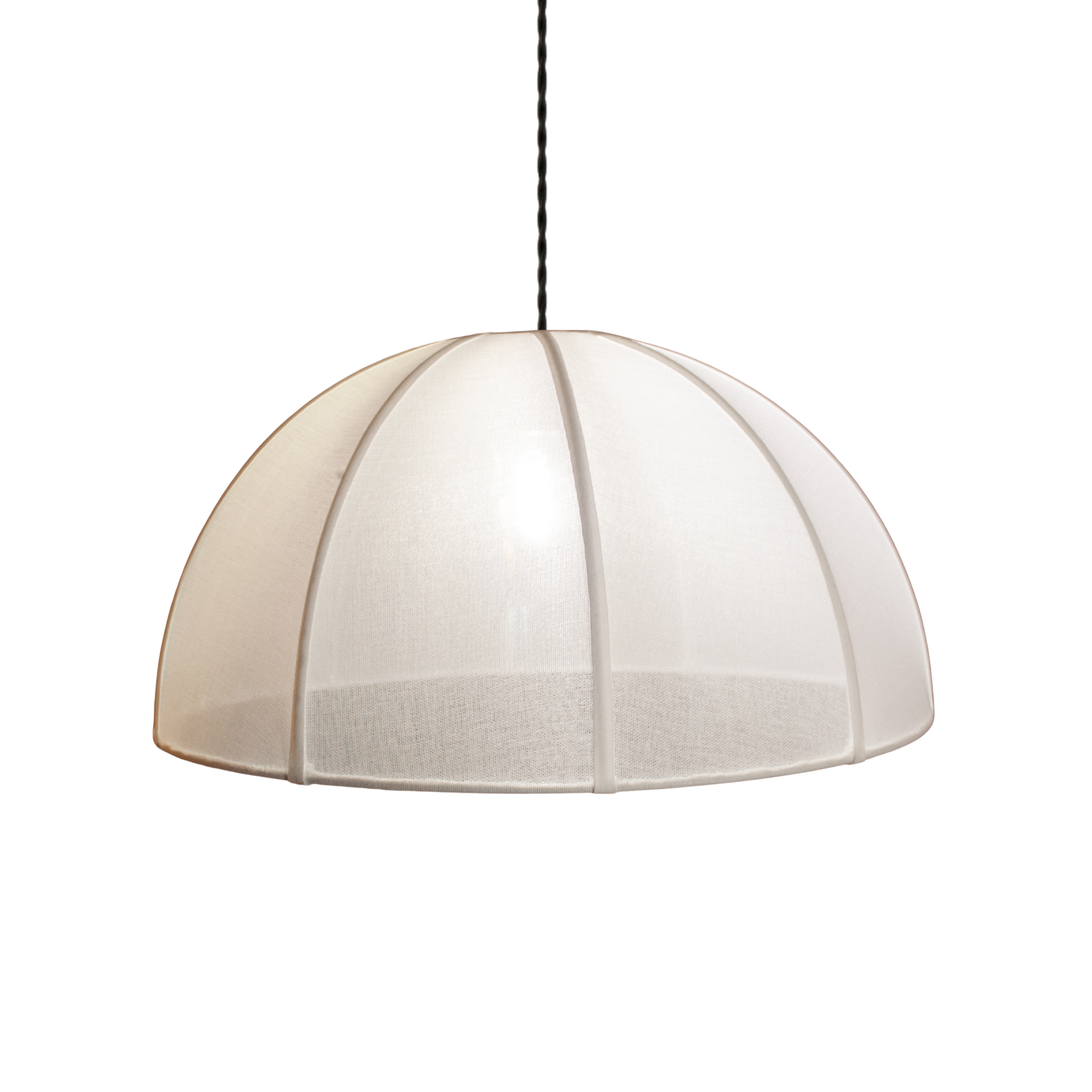 CGC Alessia White Fine Cotton 50cm Dome Lampshade Hand Made Easy Fit