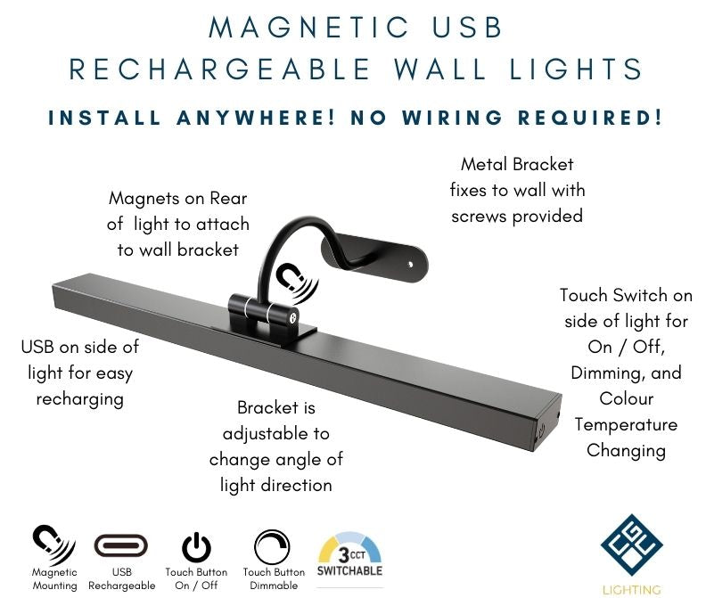 Virgo's elegant and stylish finish makes it the ideal addition to any room. It will look perfect in both traditional and modern environments. The beauty of this wall light means you can install it on any wall without the requirement of expensive electrician fees and mains installation.