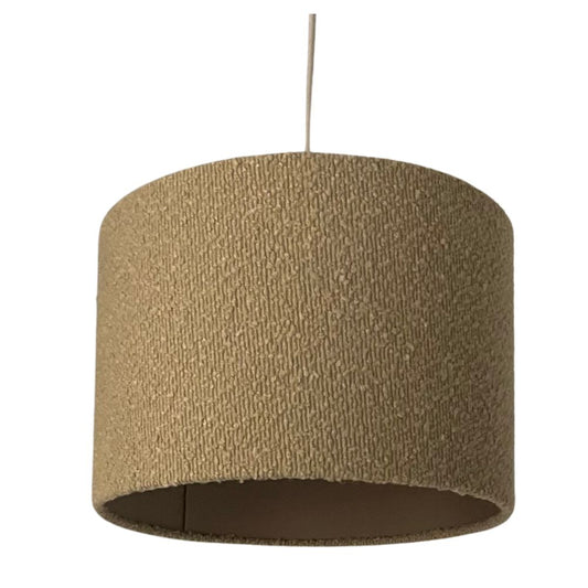 CGC PETRA Light Brown/Taupe Boucle Ceiling or Table Lamp Shade