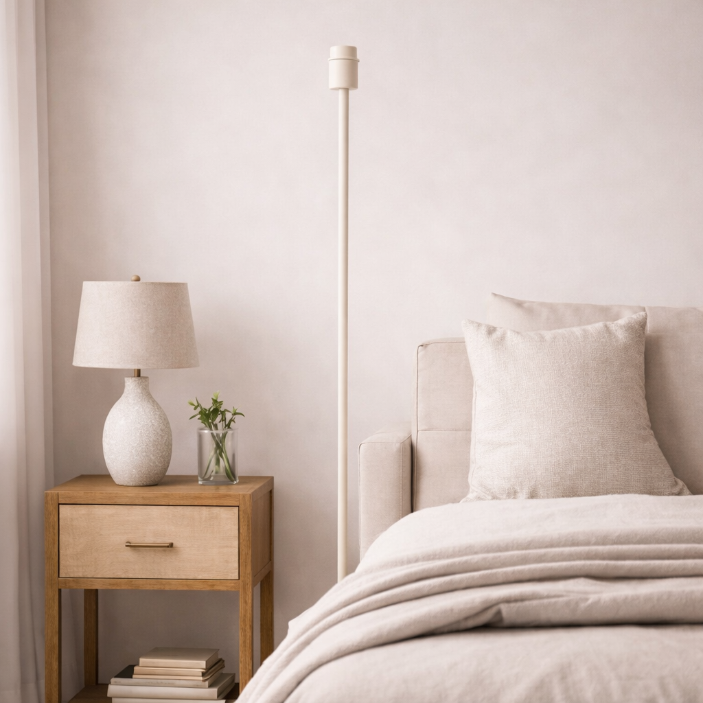 CGC Lena Off White Straight Floor Lamp