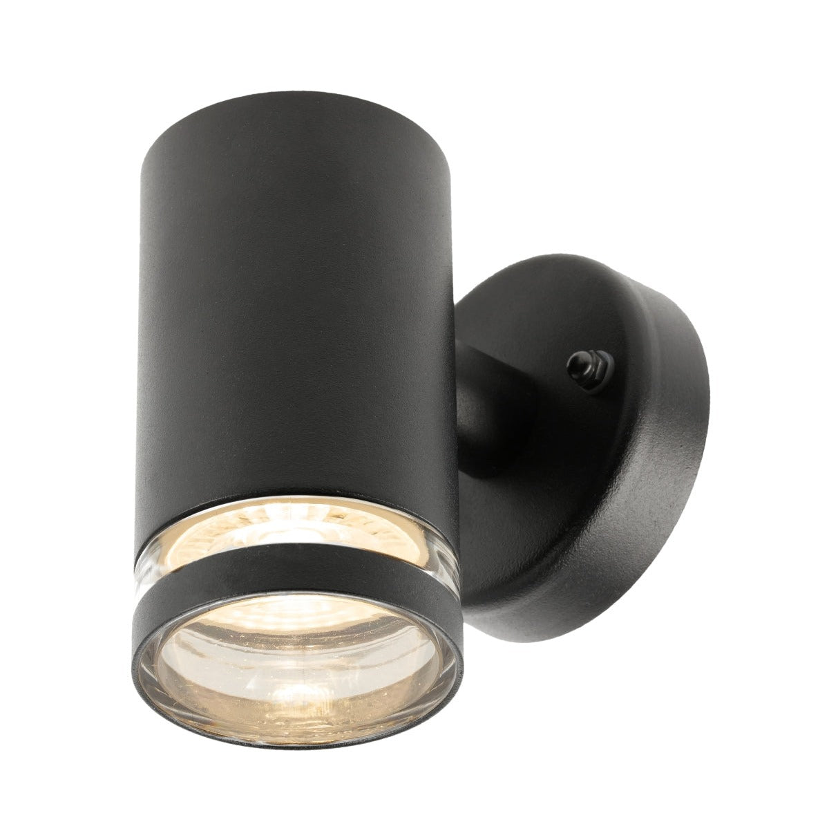 Our Jennifer black outdoor wall mounted cylinder outdoor light would look perfect in a modern or more traditional home design. Outside wall lights can provide atmospheric light in your garden, at the front door or on the terrace as well as a great security solution. It is designed for durability and longevity with its robust material producing a fully weatherproof and water resistant light fitting.