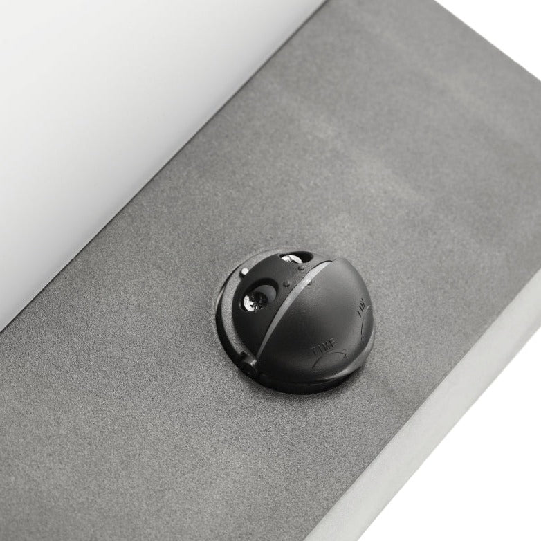 Our Aubrey black plastic ABS plastic outdoor wall mounted round outdoor light with built in LED's and motion sensor would look perfect in a modern or more traditional home design. Outside wall lights can provide atmospheric light in your garden, at the front door or on the terrace as well as a great security solution. It is designed for durability and longevity with its robust material producing a fully weatherproof and water resistant light fitting.