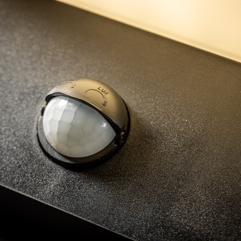 Our Aubrey black plastic ABS plastic outdoor wall mounted round outdoor light with built in LED's and motion sensor would look perfect in a modern or more traditional home design. Outside wall lights can provide atmospheric light in your garden, at the front door or on the terrace as well as a great security solution. It is designed for durability and longevity with its robust material producing a fully weatherproof and water resistant light fitting.