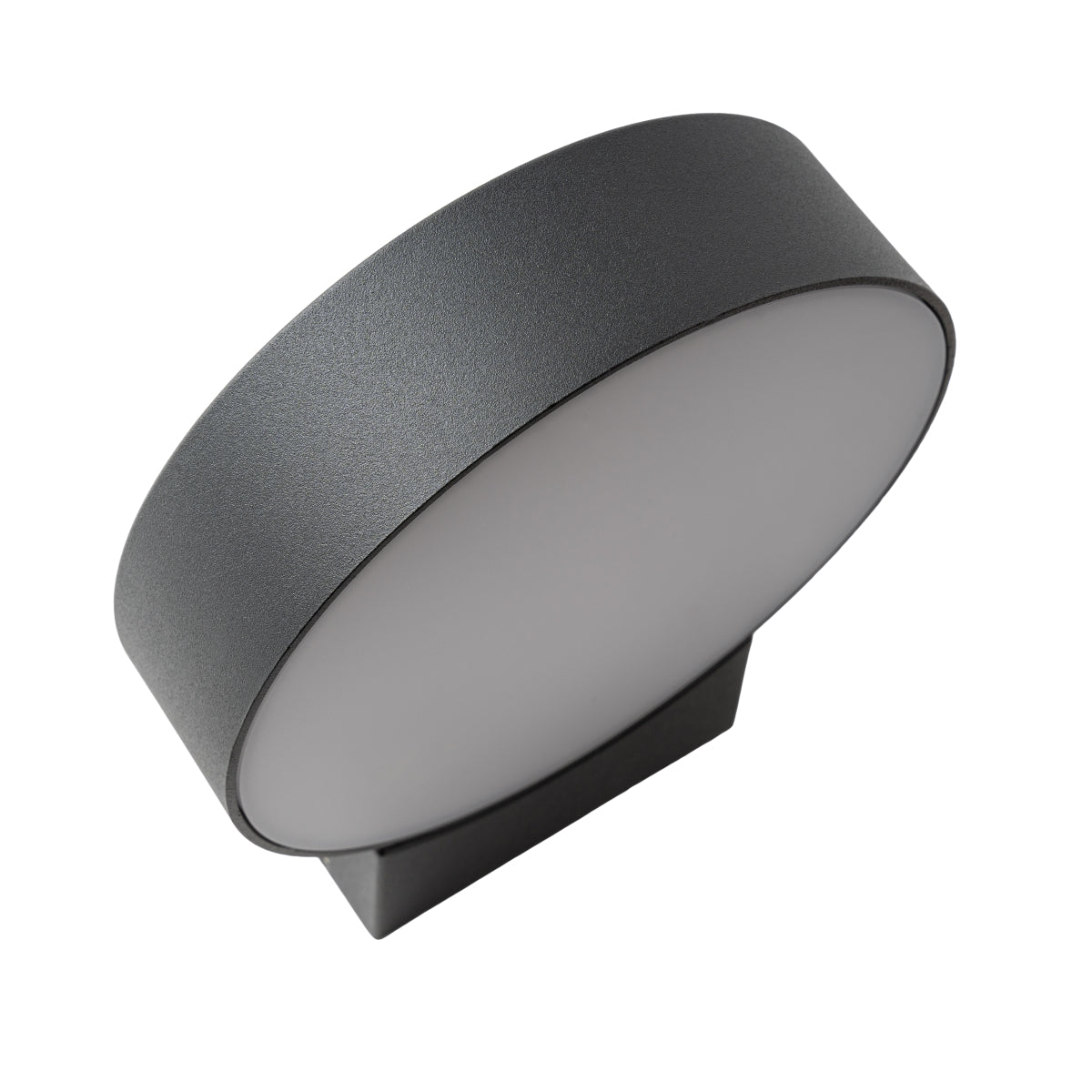 Our Darcy anthracite grey die cast aluminium wall mounted round outdoor light with built in LED's would look perfect in a modern or more traditional home design. Comes with an adjustable head to allow you to angle the light output to your desired look.