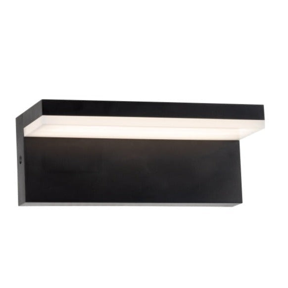 Elegant and modern square design, black ABS plastic body with opal polycarbonate diffuser