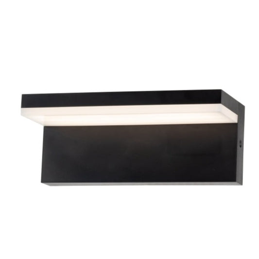 Elegant and modern square design, black ABS plastic body with opal polycarbonate diffuser