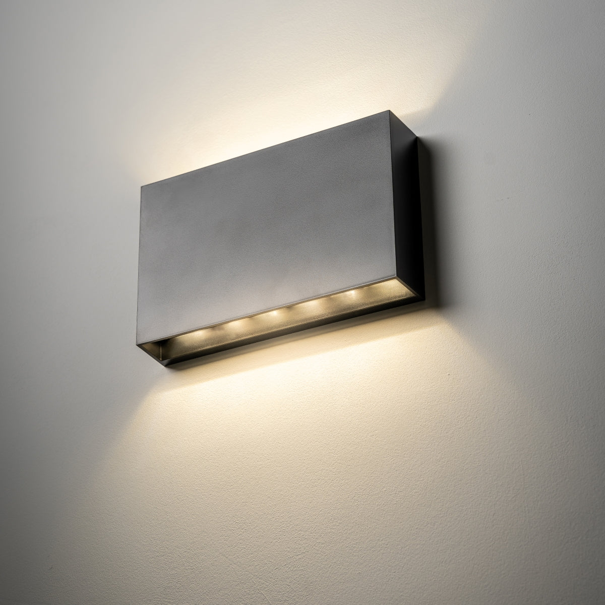 CGC DONNA Black Slim LED Outdoor Wall Light Up and Down 4000k Natural White IP65