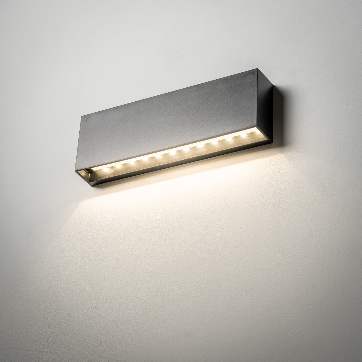 CGC DARNA Black Slim LED Outdoor Wall Light Down 4000k Natural White IP65