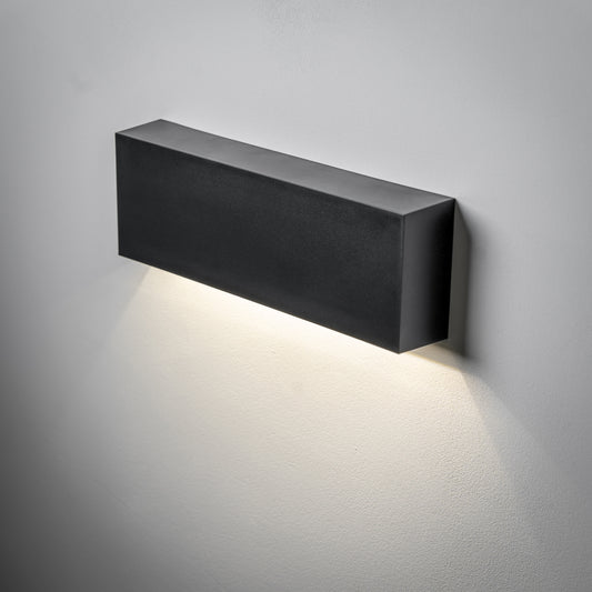 CGC DARNA Black Slim LED Outdoor Wall Light Down 4000k Natural White IP65