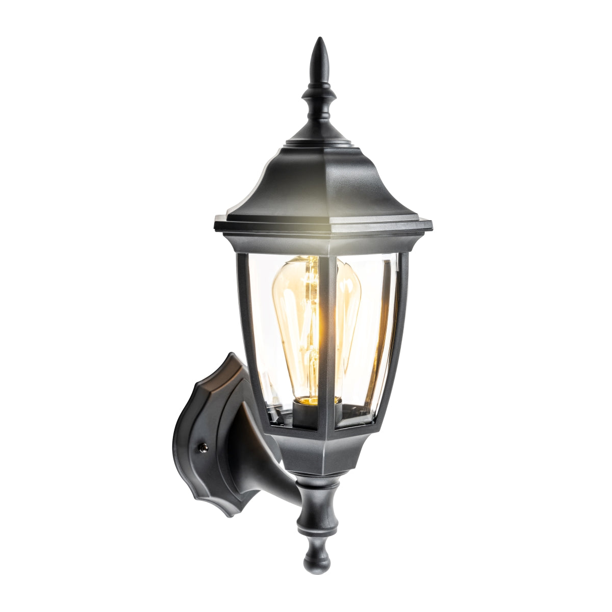 CGC DADA Black Outdoor Wall Lantern Vintage Wall Light IP44 E27 Standard Screw Polycarbonate