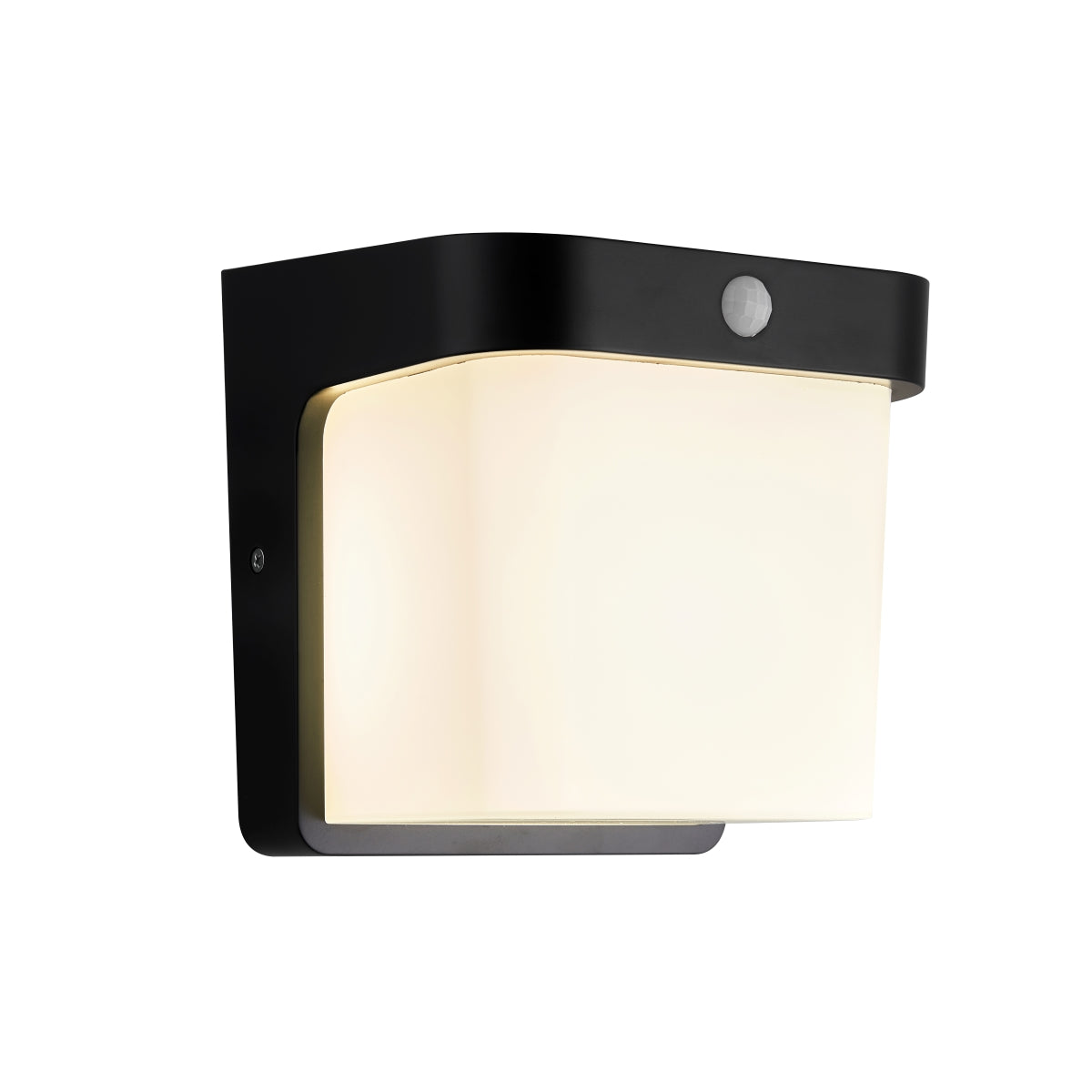 CGC RHEA Black Cube PIR Motion Sensor LED Outdoor Wall Light 4000k Natural White Integrated LED IP65