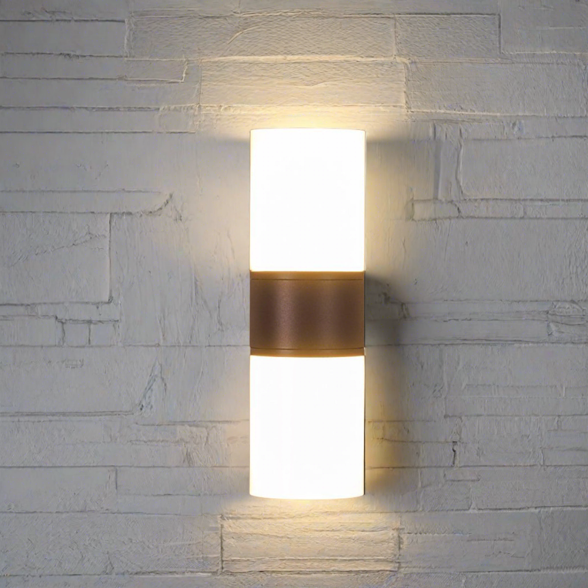 CGC FAITH Dark Grey Twin Cylindrical LED Wall Light
