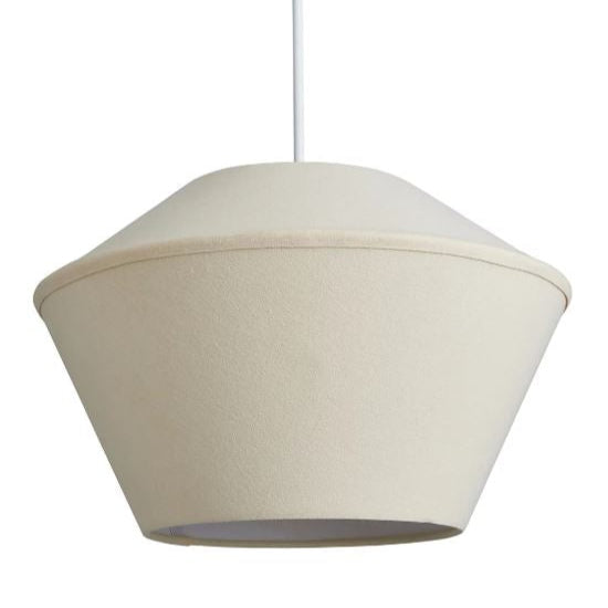 CGC CELEST Beige Spherical Cotton Fabric 30cm Lampshade
