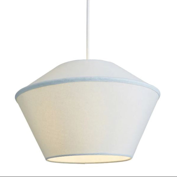CGC CELEST Pastel Blue Spherical Cotton Fabric 30cm Lampshade