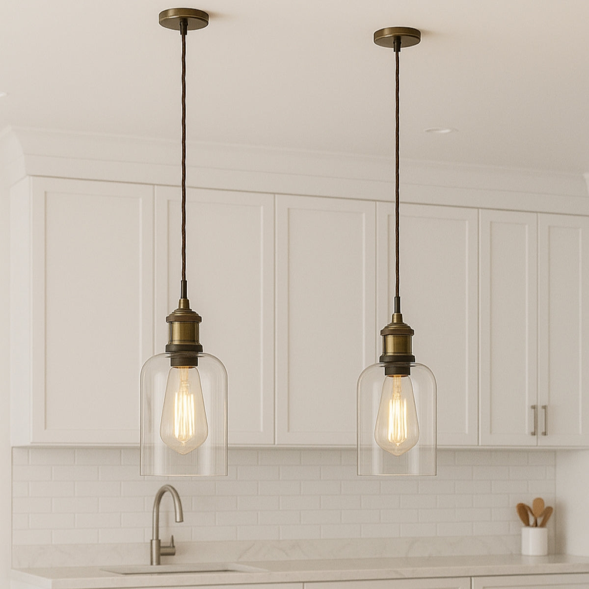 CGC MARINDA Clear Glass Cylinder Lampshade