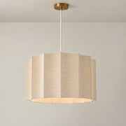 CGC Catalina Large 50cm Oatmeal Linen Inverted Scallop Lampshade