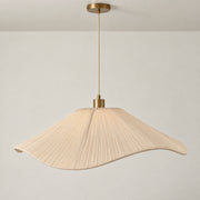 CGC Virelle Large 60cm Champagne Ruffled Silk Pleated Easy Fit Lampshade