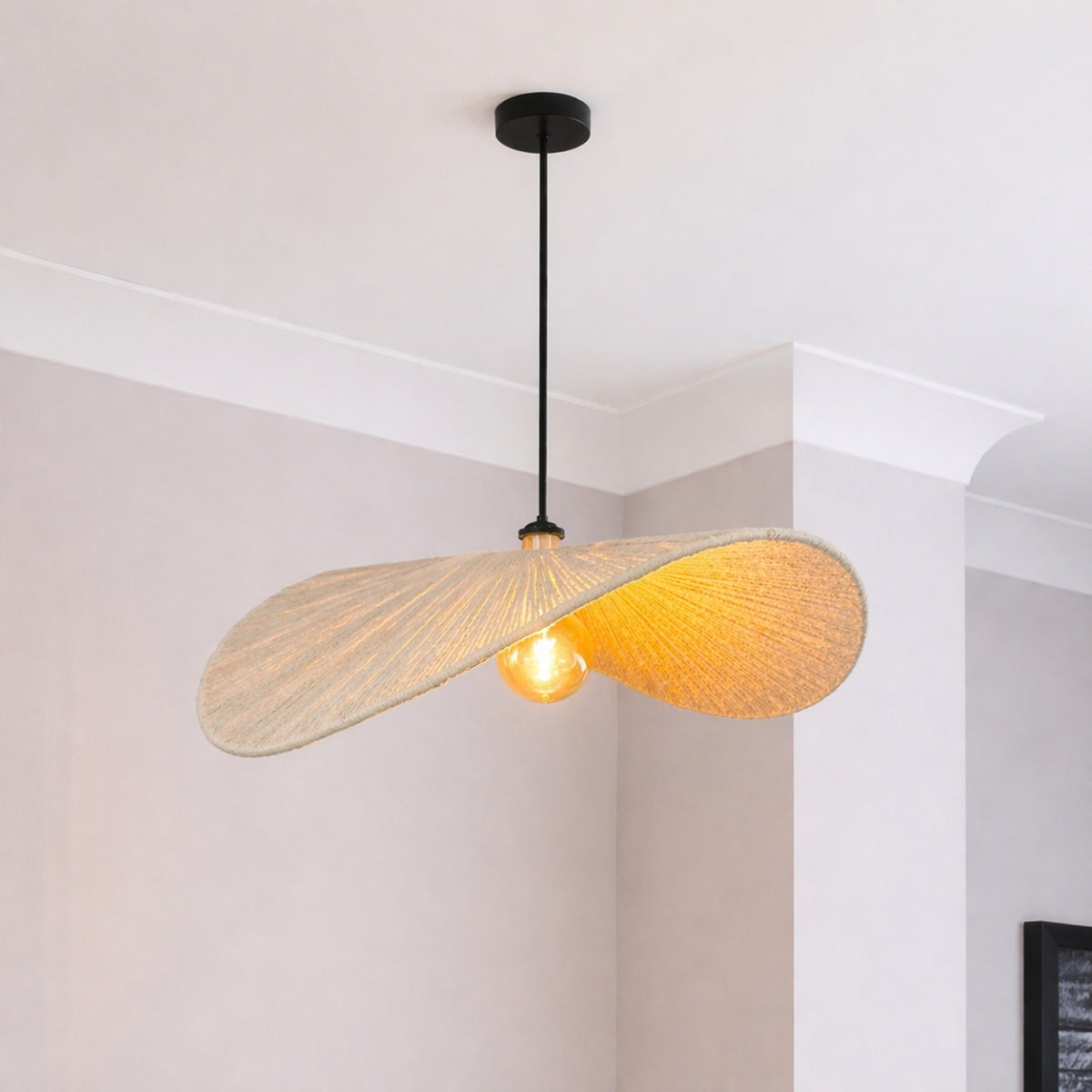 CGC Paloma 50cm Hand Made Hemp String Easy Fit Lampshade