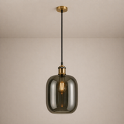 CGC LORNA Smoked Glass Cylinder Lampshade