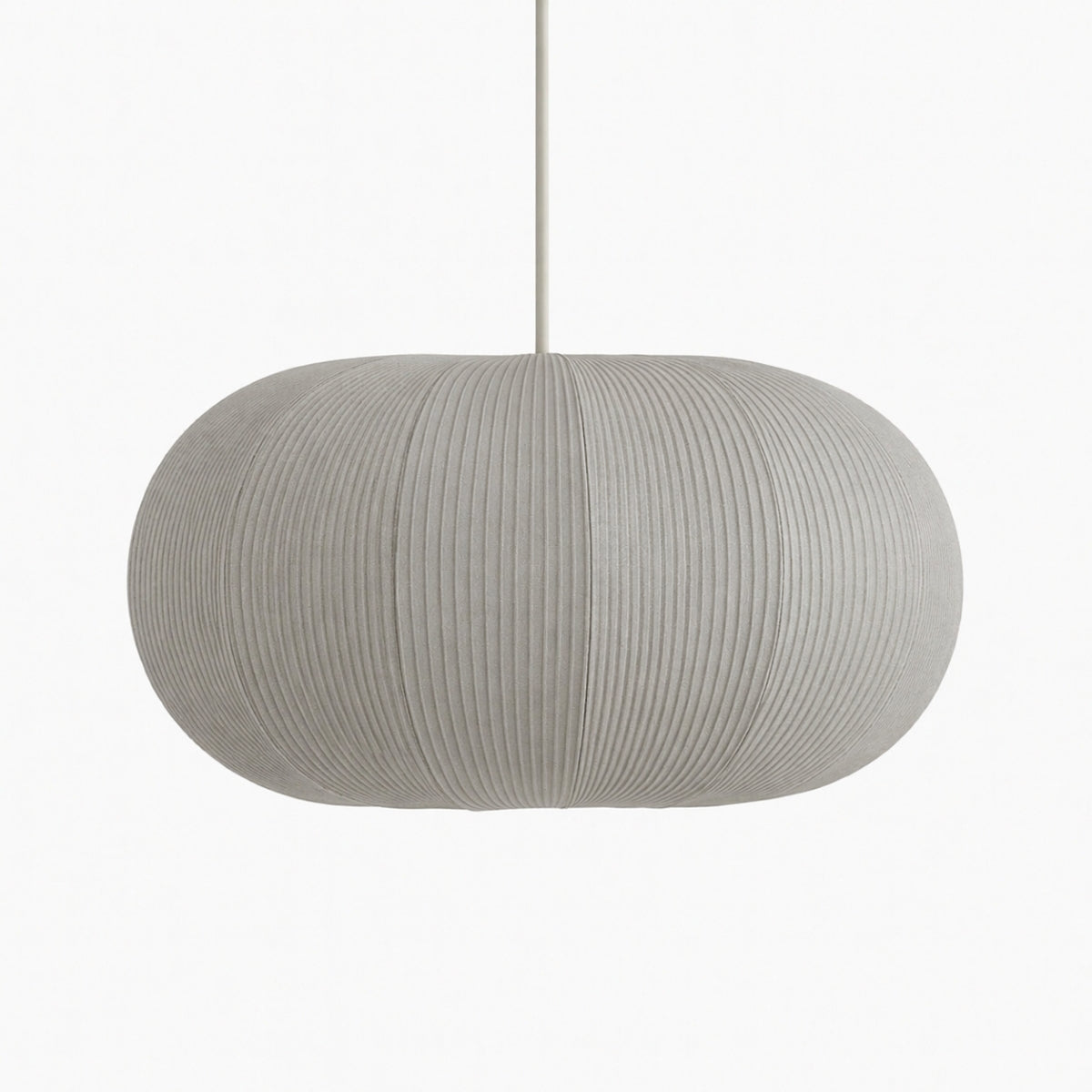 Grey pendant lamp on a white background