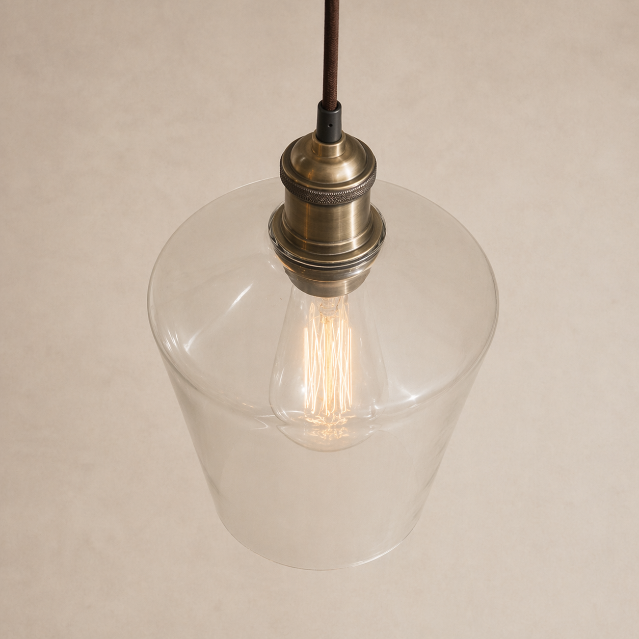 CGC ELLA Clear Glass Cylinder Lampshade