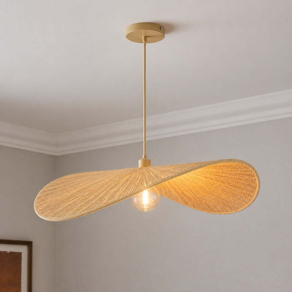CGC Paloma 50cm Hand Made Hemp String Easy Fit Lampshade