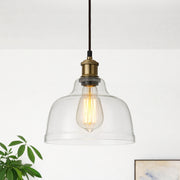 CGC HONEY Clear Glass Dome Diner Lampshade