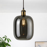 CGC LORNA Smoked Glass Cylinder Lampshade