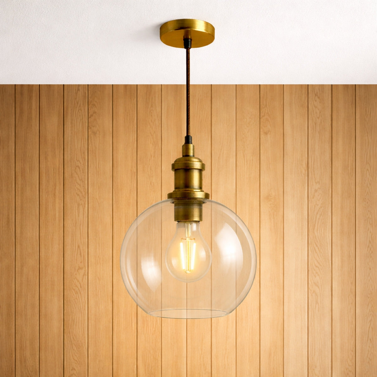 CGC GEM Clear Glass Globe Lampshade