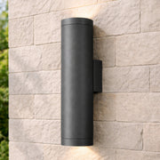 CGC LUCAS Dark Grey Anthracite Extra Long GU10 Double Up and Down Outdoor Wall Light Spotlight IP44 Aluminium