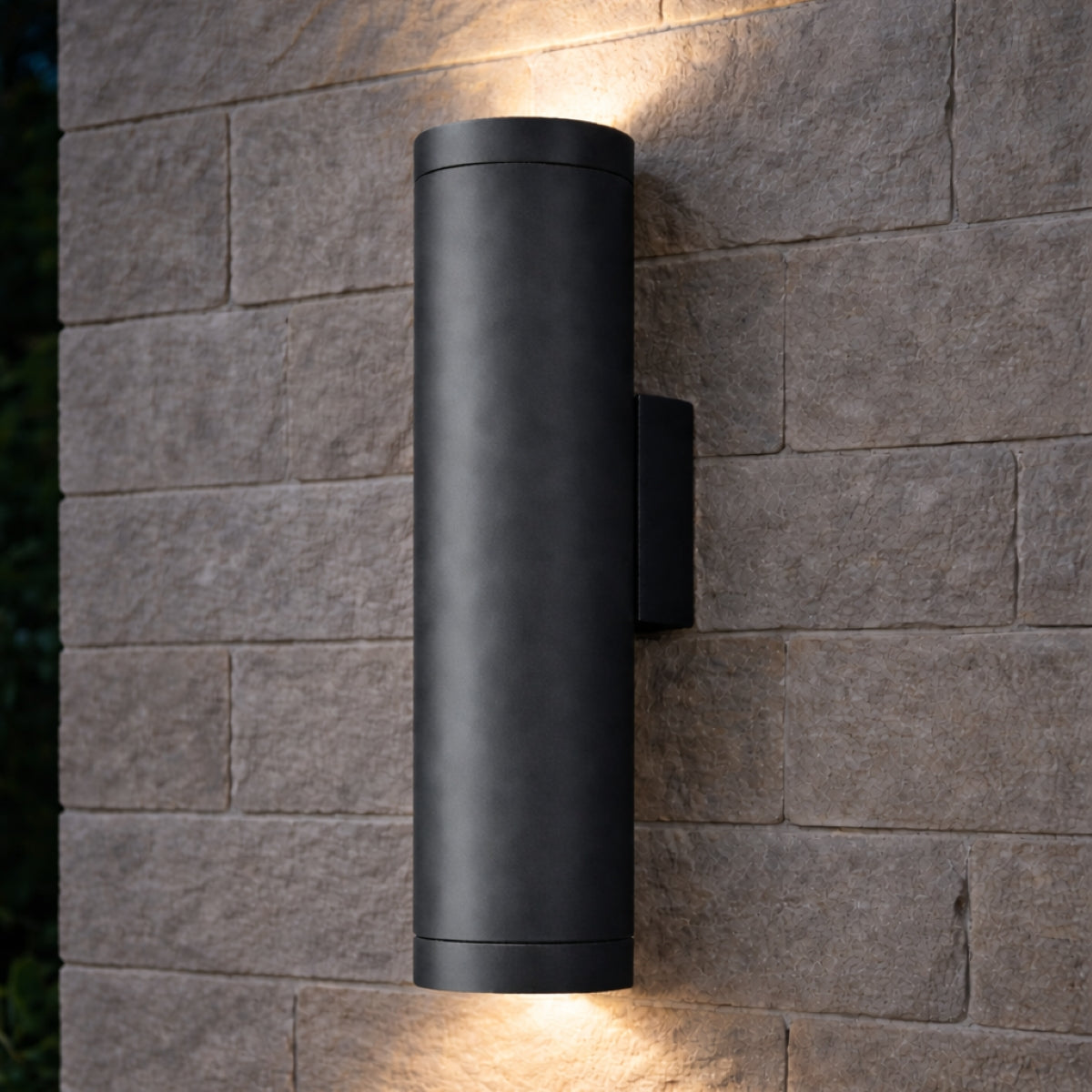 CGC LUCAS Dark Grey Anthracite Extra Long GU10 Double Up and Down Outdoor Wall Light Spotlight IP44 Aluminium
