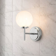 CGC MARLEY Chrome Opal Globe Wall Light