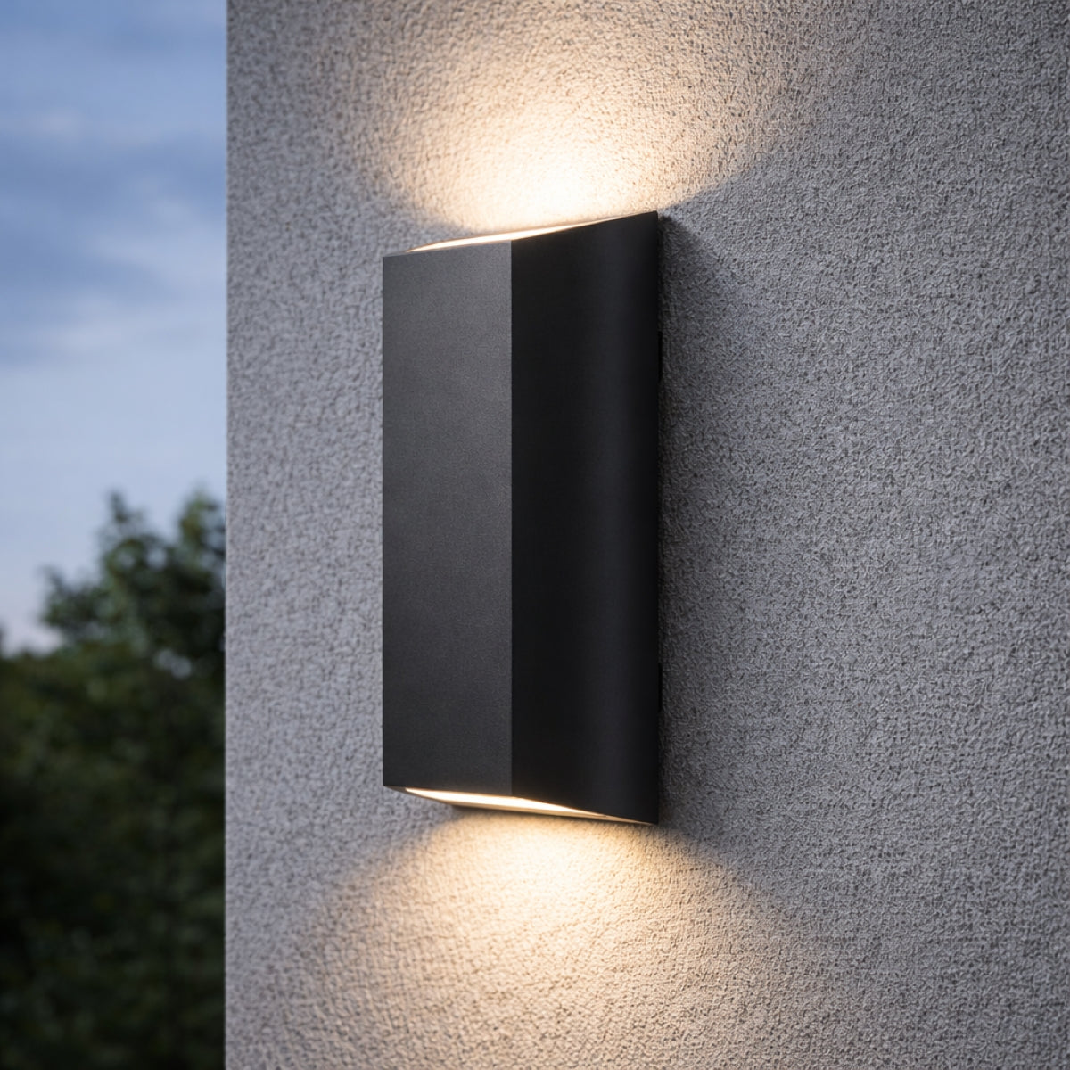 CGC WILMA Dark Grey Rectangular Outdoor LED Wall Light