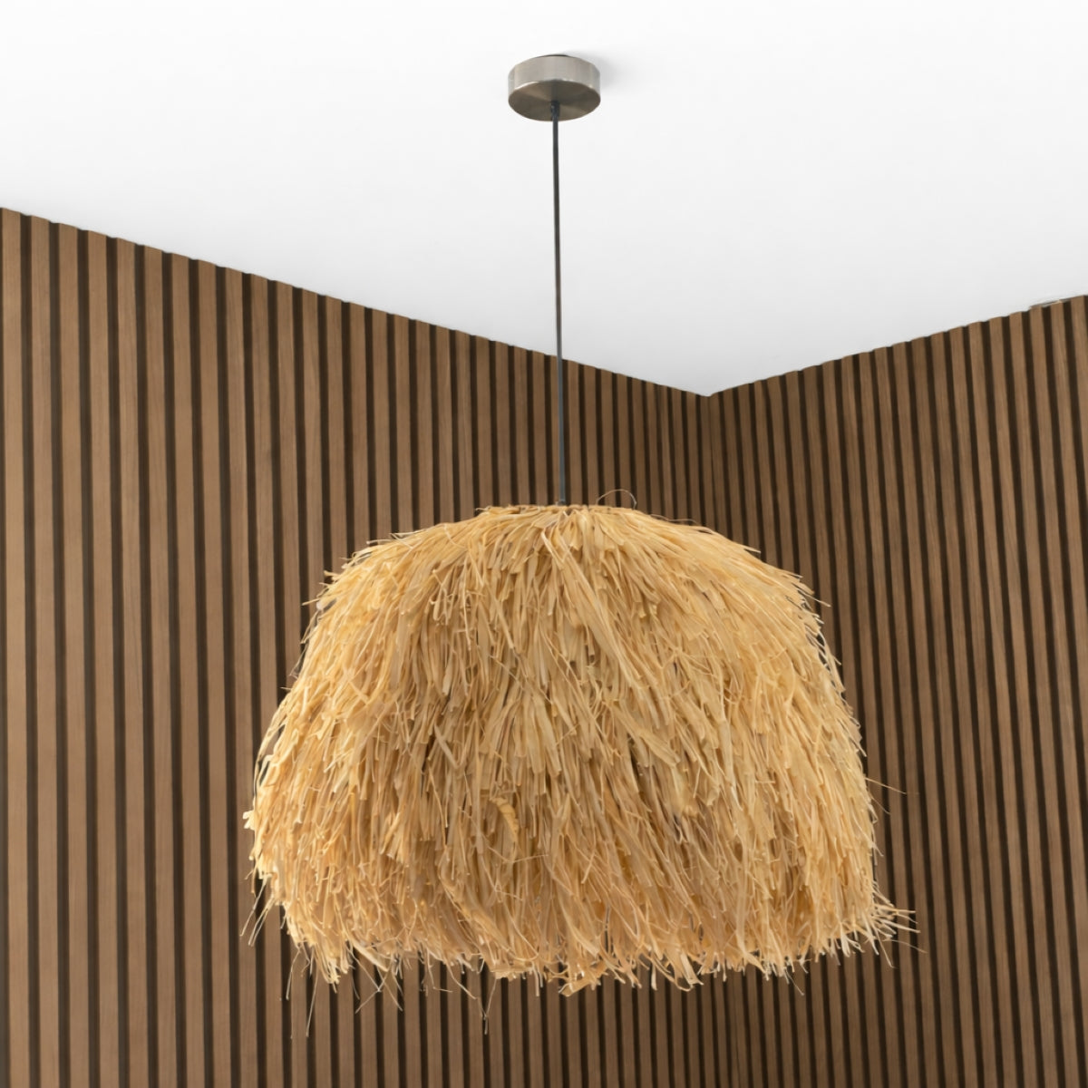 CGC Gilli Large Natural Raffia Grass  67 cm Lampshade Easy Fit Pendant Light Shade