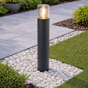 CGC BLUEBELL Dark Grey Medium Post Light with Smoky Diffuser