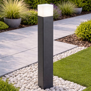 CGC AMARA Dark Grey & White Square Outdoor Large Post Light