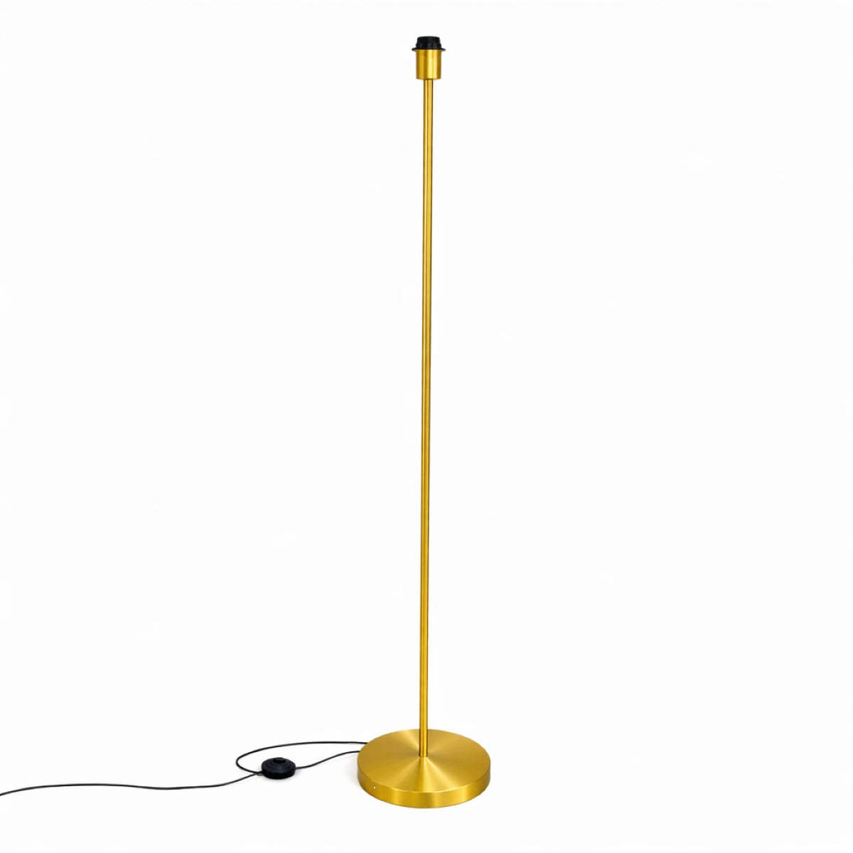 CGC Lena Brushed Gold Straight Floor Lamp